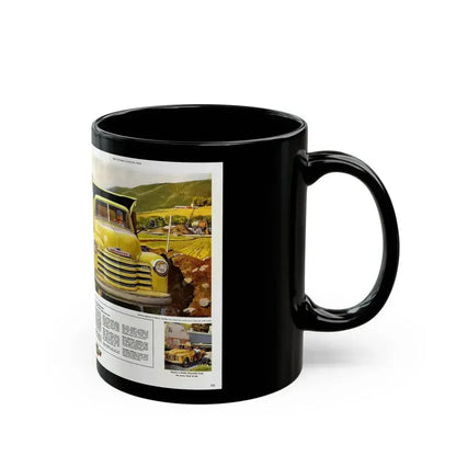 Chevrolet advertisement, 1953 - Black Coffee Mug - Go Mug Yourself