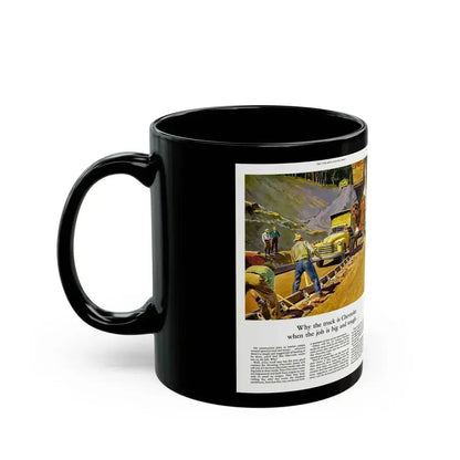 Chevrolet advertisement, 1953 - Black Coffee Mug - Go Mug Yourself