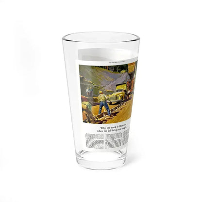 Chevrolet advertisement, 1953 (Magazine Illustration) Pint Glass 16oz - Go Mug Yourself