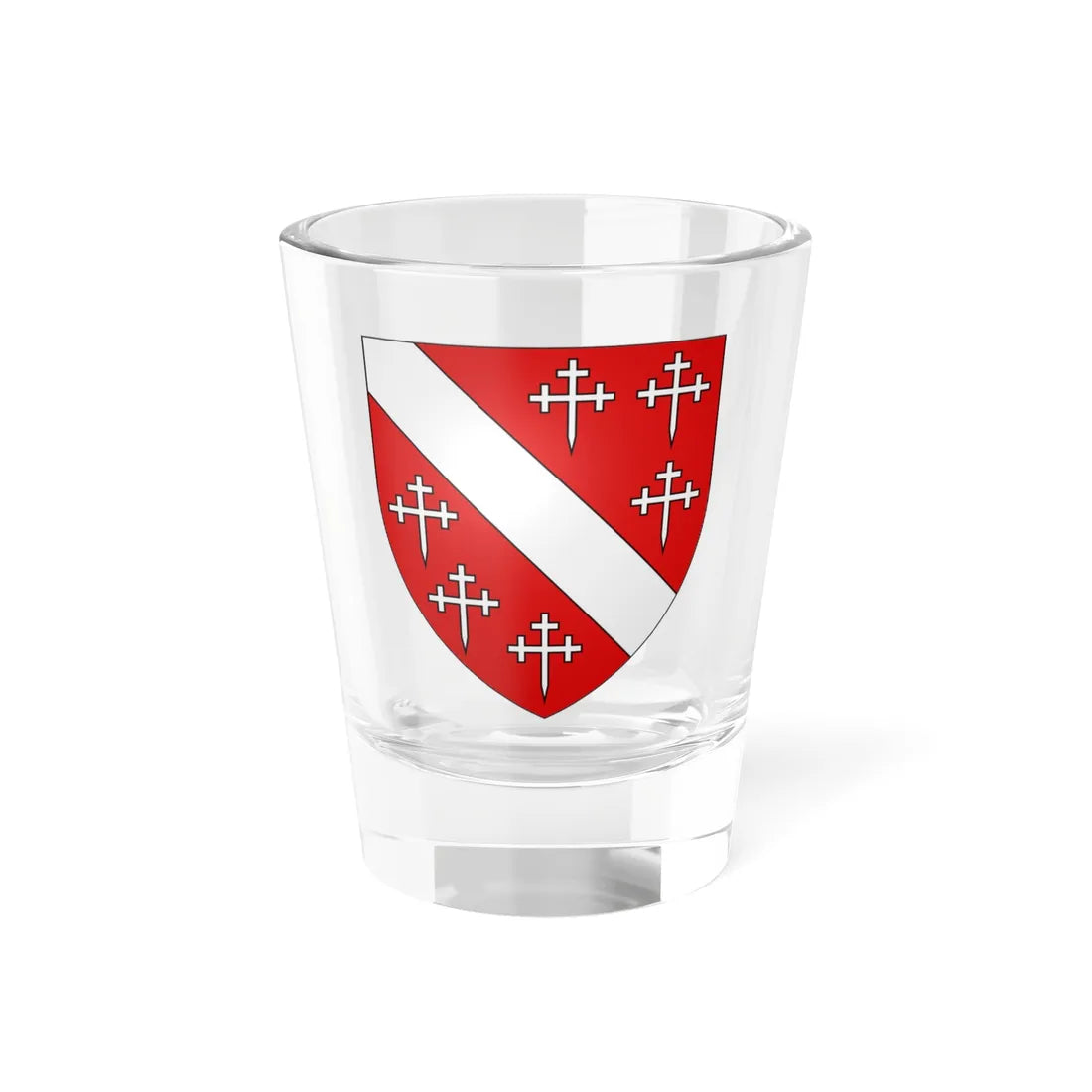 Cheyne of Straloch arms (Scotland) (Coat of Arms) Shot Glass 1.5oz 1.5oz - Go Mug Yourself