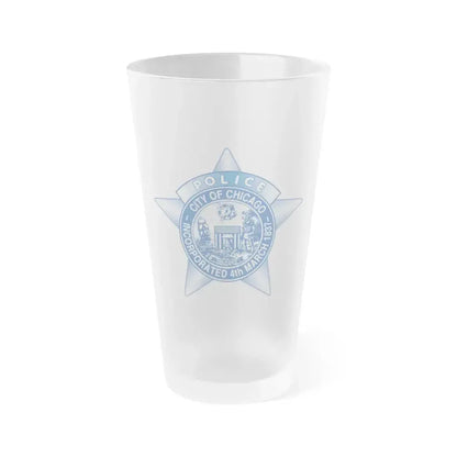 Chicago Police - Frosted Pint Glass 16oz 16oz Frosted - Go Mug Yourself
