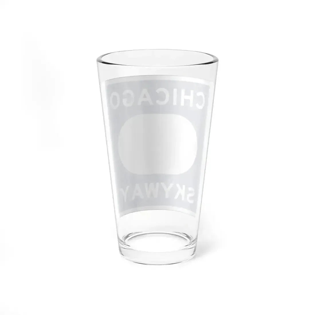 Chicago Skyway logo (Illinois) (Road Sign) Pint Glass 16oz - Go Mug Yourself