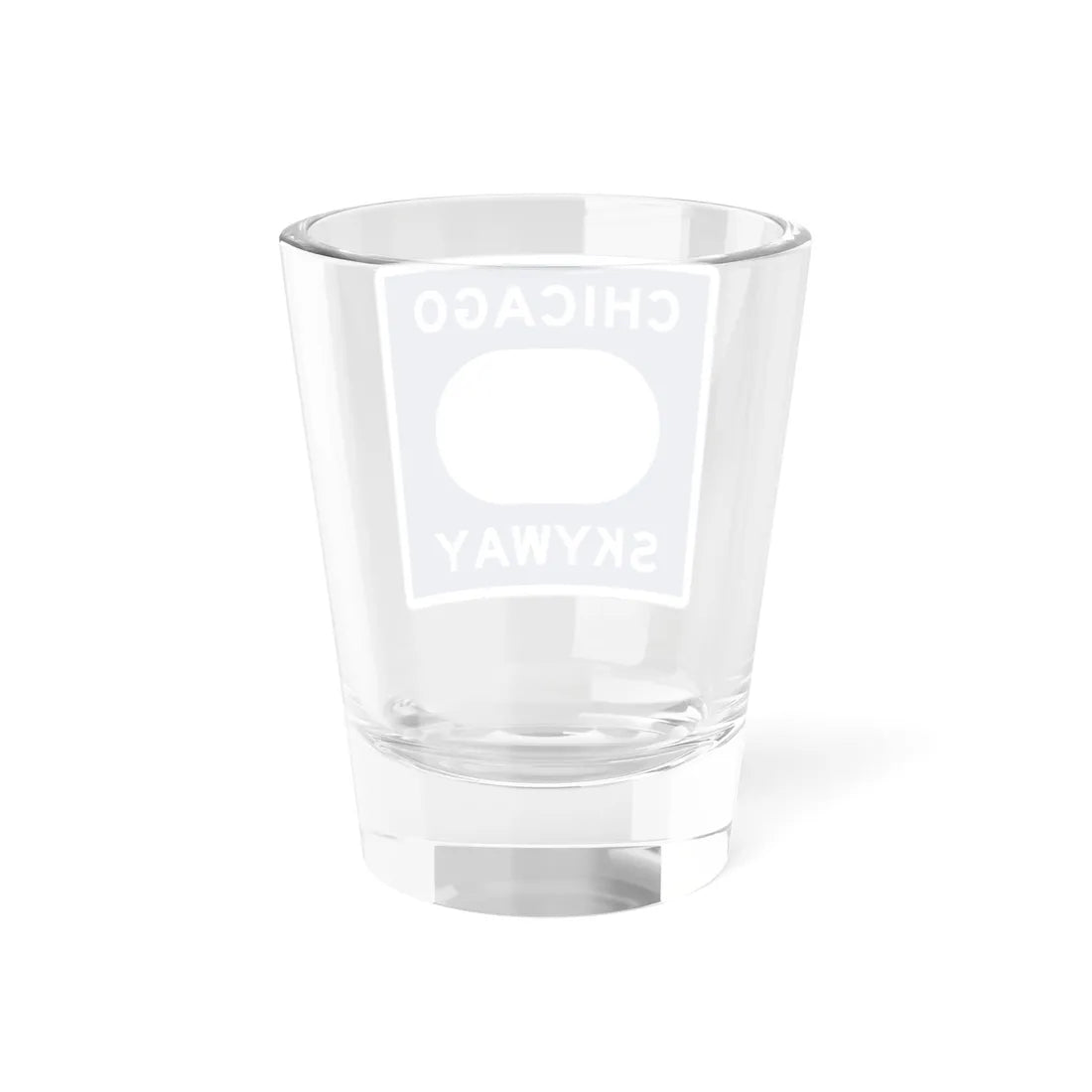 Chicago Skyway logo (Illinois) (Road Sign) Shot Glass 1.5oz - Go Mug Yourself