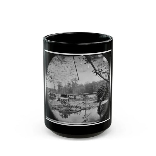 Chickahominy River, Va.  Bridge On Mechanicsville Road (U.S. Civil War) Black Coffee Mug 15oz - Go Mug Yourself