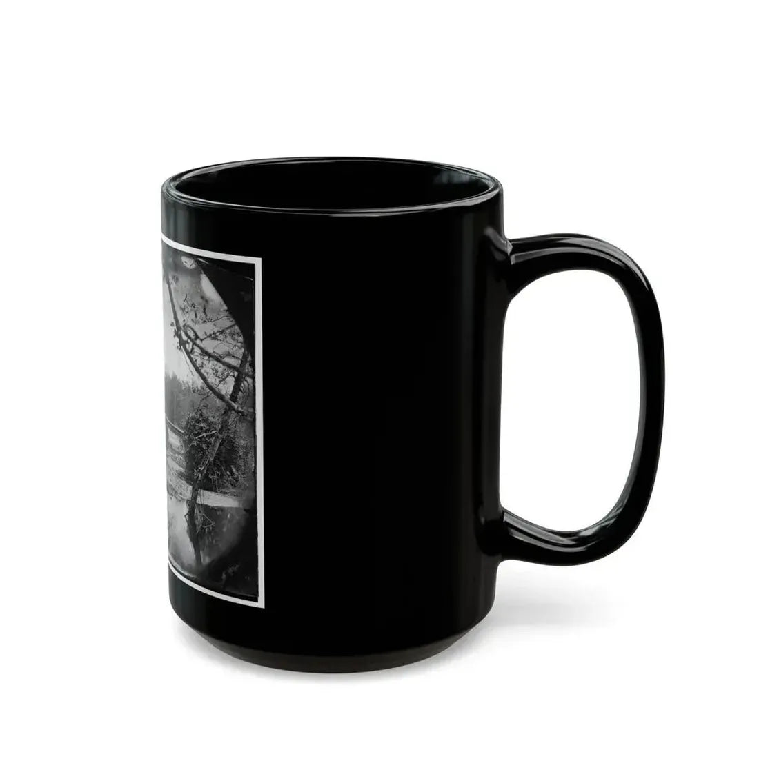 Chickahominy River, Va.  Bridge On Mechanicsville Road (U.S. Civil War) Black Coffee Mug - Go Mug Yourself