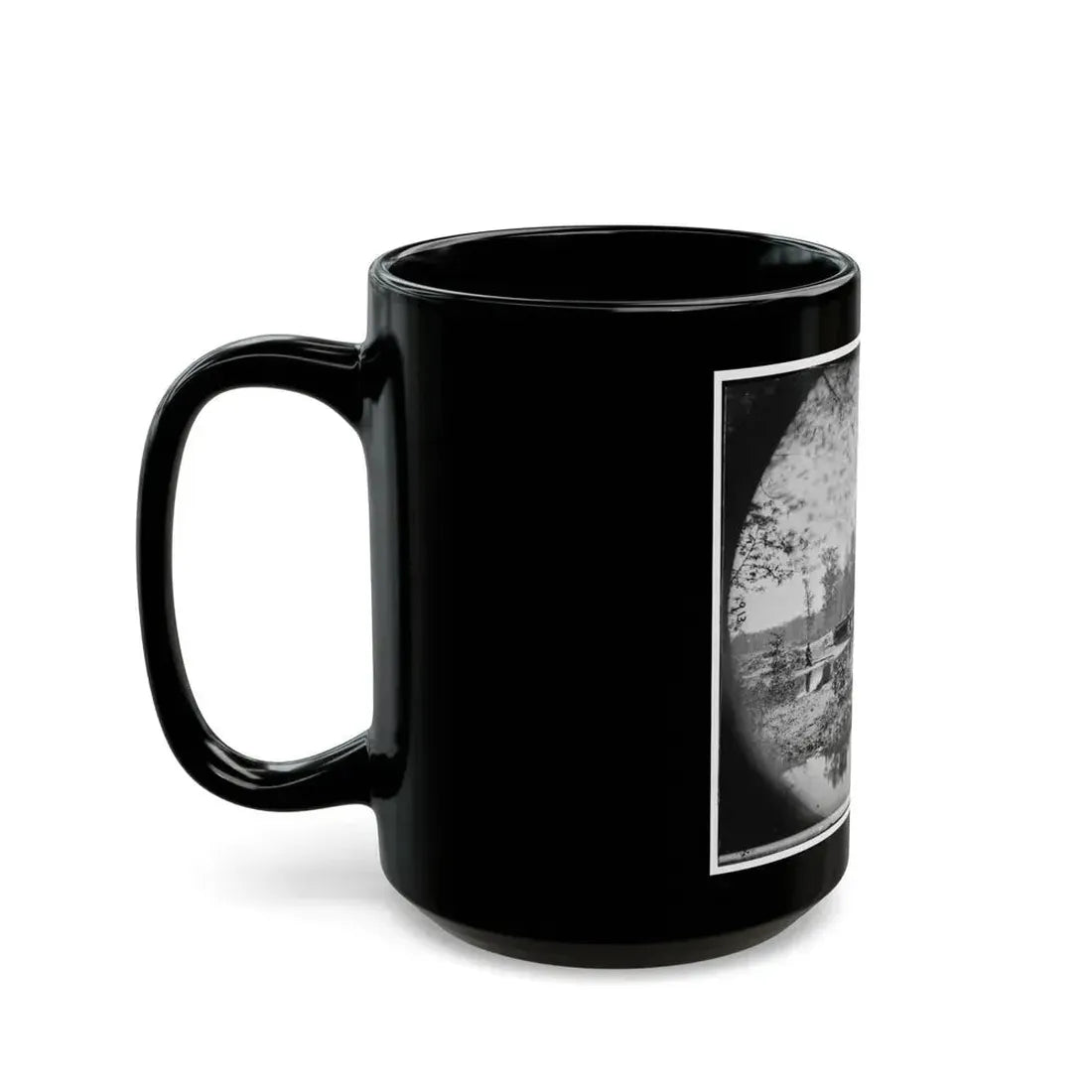 Chickahominy River, Va.  Bridge On Mechanicsville Road (U.S. Civil War) Black Coffee Mug - Go Mug Yourself