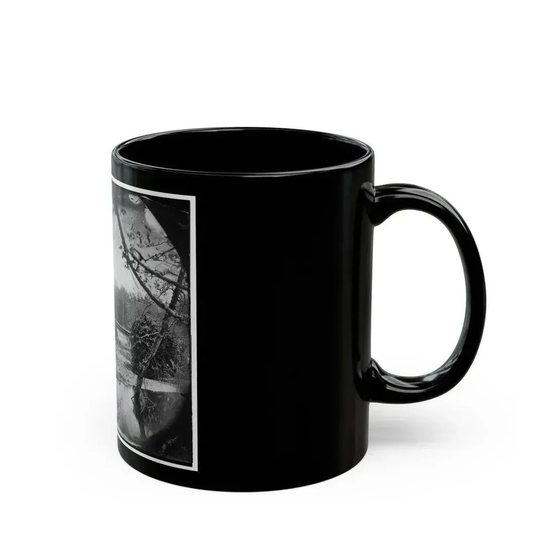 Chickahominy River, Va.  Bridge On Mechanicsville Road (U.S. Civil War) Black Coffee Mug - Go Mug Yourself