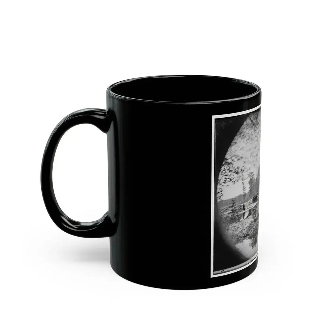 Chickahominy River, Va.  Bridge On Mechanicsville Road (U.S. Civil War) Black Coffee Mug - Go Mug Yourself