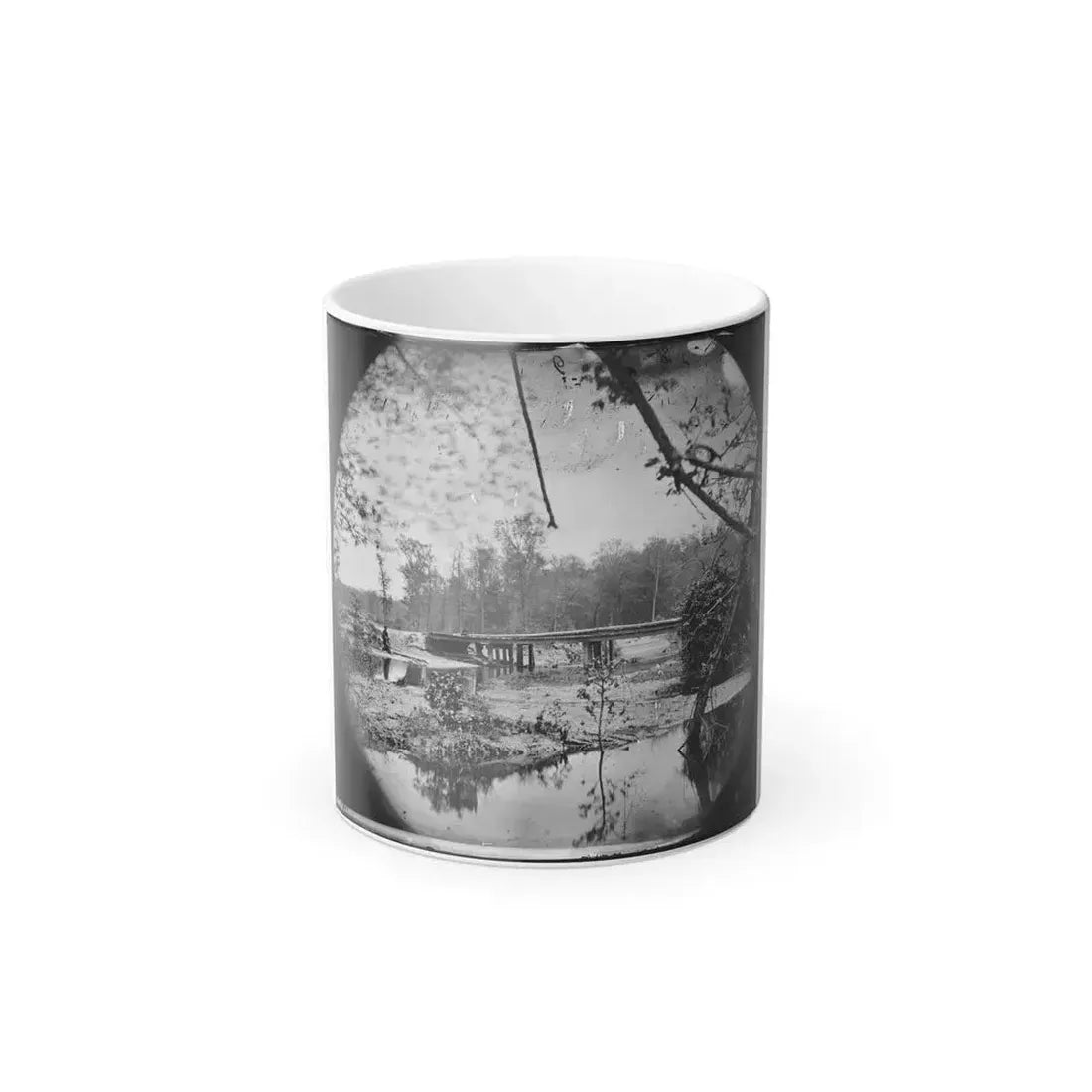 Chickahominy River, Va.  Bridge on Mechanicsville Road (U.S. Civil War) Color Changing Coffee Mug 11oz Default Title 11oz - Go Mug Yourself
