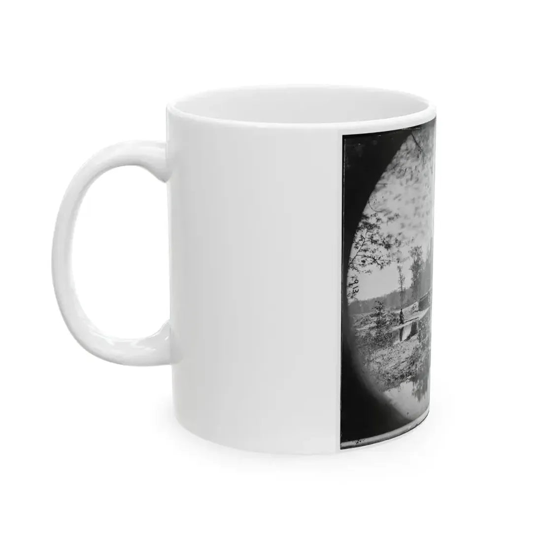 Chickahominy River, Va.  Bridge On Mechanicsville Road (U.S. Civil War) White Coffee Mug - Go Mug Yourself