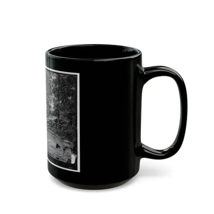 Chickahominy River, Va. Grapevine Bridge Built May 27-28, 1862, By The 5th New Hampshire Infantry Under Col. Edward E. Cross (U.S. Civil War) Black Coffee Mug - Go Mug Yourself