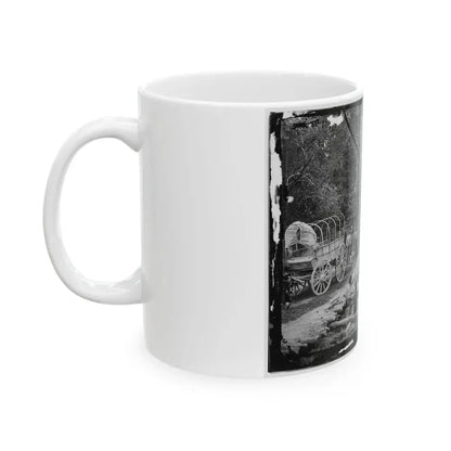 Chickahominy River, Va. Grapevine Bridge Built May 27-28, 1862, By The 5th New Hampshire Infantry Under Col. Edward E. Cross (U.S. Civil War) White Coffee Mug - Go Mug Yourself