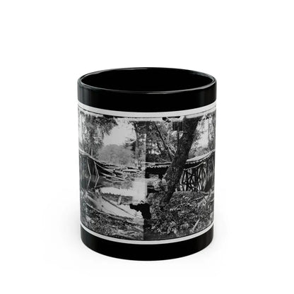 Chickahominy River, Va. Military Bridge Built By The 15th New York Volunteers Under Col. John Mcl. Murphy (U.S. Civil War) Black Coffee Mug 11oz - Go Mug Yourself
