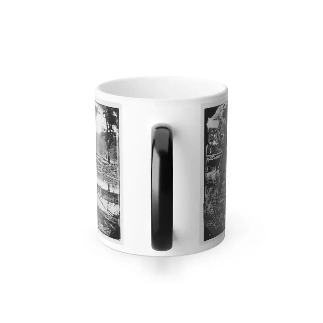 Chickahominy River, Va. Military Bridge Built by the 15Th New York Volunteers Under Col. John Mcl. Murphy (U.S. Civil War) Color Changing Coffee Mug 11oz - Go Mug Yourself