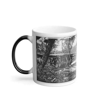 Chickahominy River, Va. Military Bridge Built by the 15Th New York Volunteers Under Col. John Mcl. Murphy (U.S. Civil War) Color Changing Coffee Mug 11oz - Go Mug Yourself