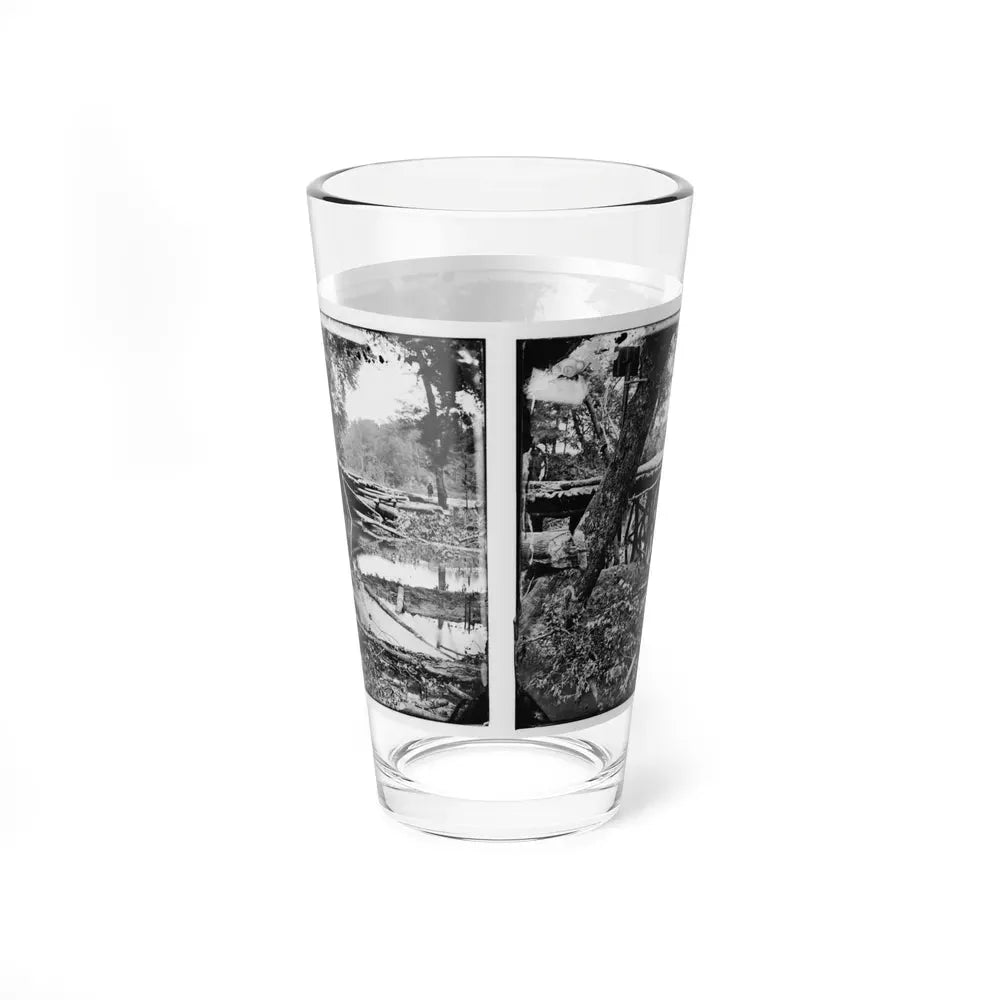 Chickahominy River, Va. Military Bridge Built By The 15th New York Volunteers Under Col. John Mcl. Murphy (U.S. Civil War) Pint Glass 16oz - Go Mug Yourself