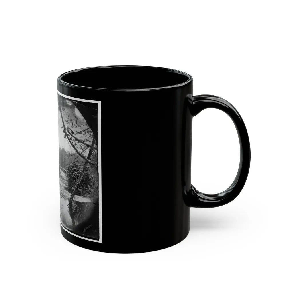 Chickahominy River, Va. Bridge On Mechanicsville Road (U.S. Civil War) Black Coffee Mug-Go Mug Yourself