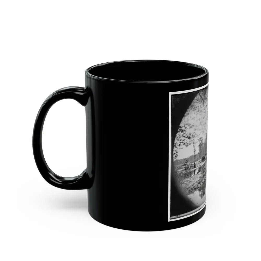 Chickahominy River, Va. Bridge On Mechanicsville Road (U.S. Civil War) Black Coffee Mug-Go Mug Yourself