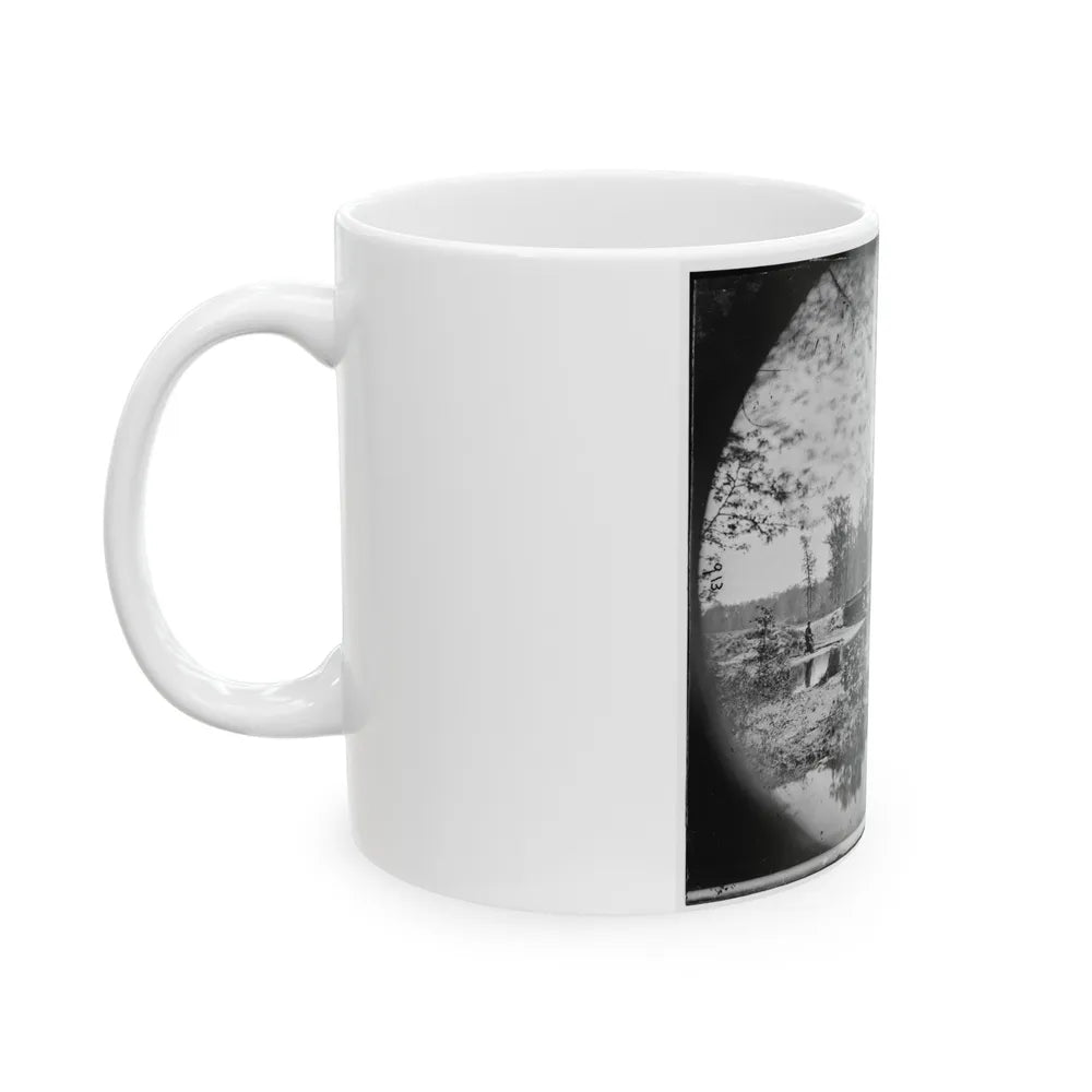 Chickahominy River, Va. Bridge On Mechanicsville Road (U.S. Civil War) White Coffee Mug-Go Mug Yourself