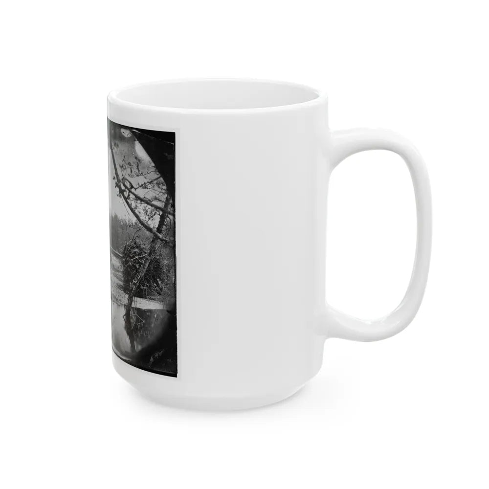 Chickahominy River, Va. Bridge On Mechanicsville Road (U.S. Civil War) White Coffee Mug-Go Mug Yourself