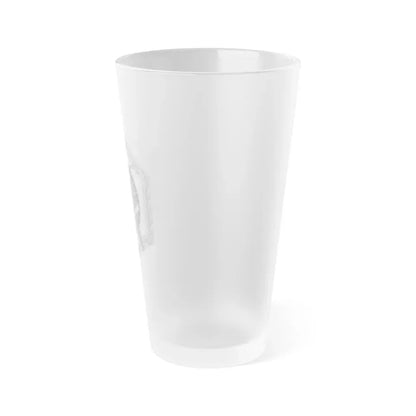 Chief Master Sergeant Service Cap Insignia (U.S. Space Force) Frosted Pint Glass 16oz - Go Mug Yourself