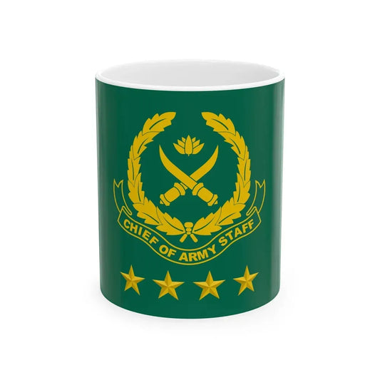 Chief of Army Staff Bangladesh Flag (Bangladesh) White Coffee Mug 11oz - Go Mug Yourself