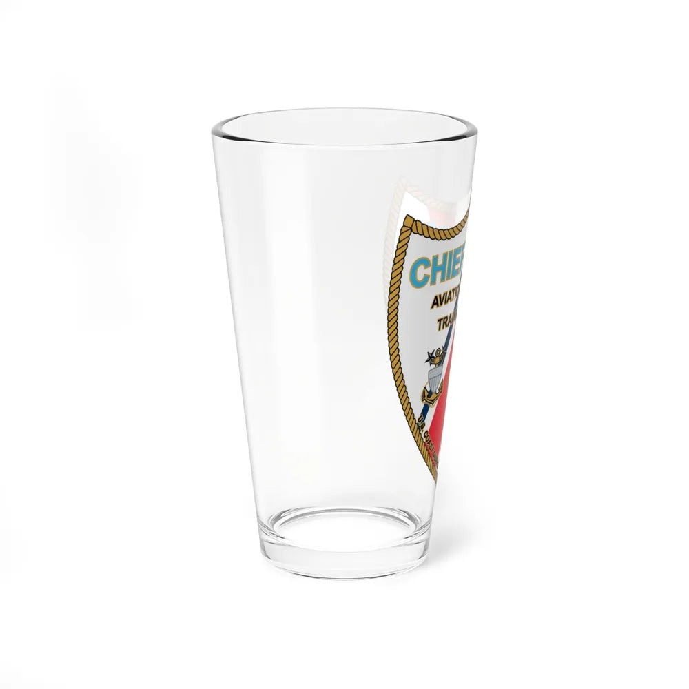 Chiefs Mess ATTC USCGC Elizabeth City NC (U.S. Coast Guard) Pint Glass 16oz-Go Mug Yourself