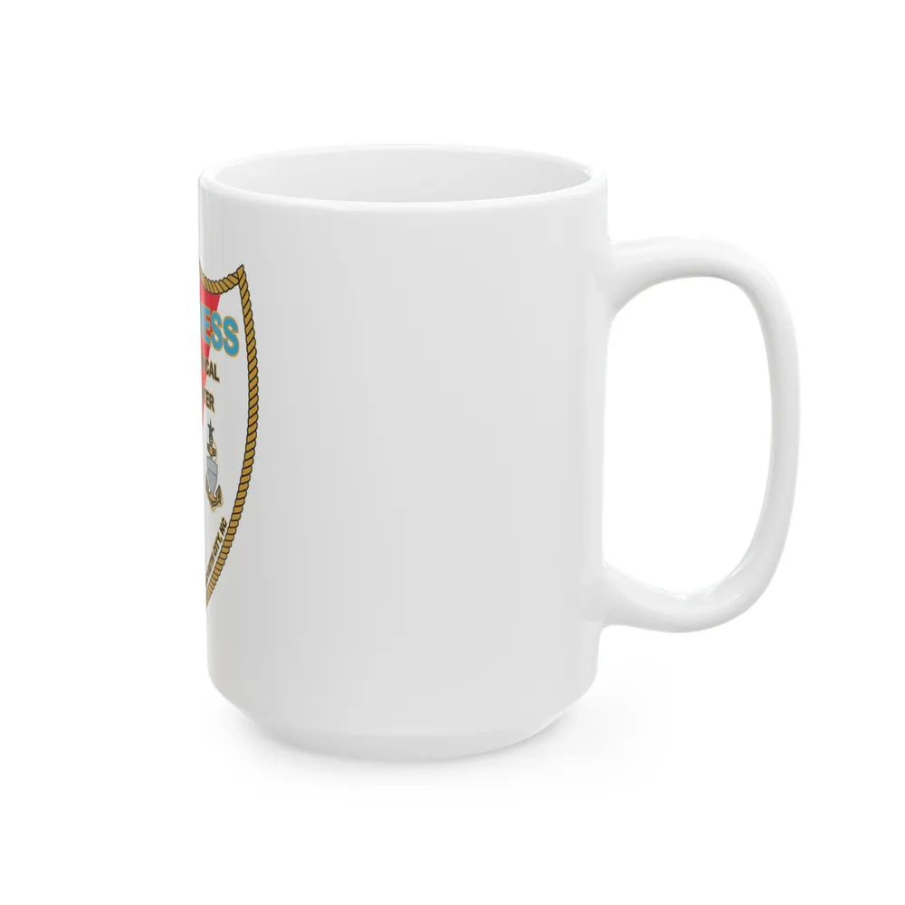 Chiefs Mess ATTC USCGC Elizabeth City NC (U.S. Coast Guard) White Coffee Mug-Go Mug Yourself