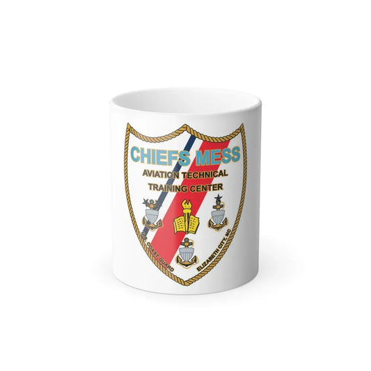 Chiefs Mess ATTC USCGC Elizabeth City NC (U.S. Coast Guard) Color Changing Coffee Mug 11oz - Go Mug Yourself