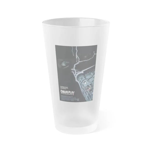 CHILD'S PLAY 1988 Movie Poster - Frosted Pint Glass 16oz 16oz Frosted - Go Mug Yourself