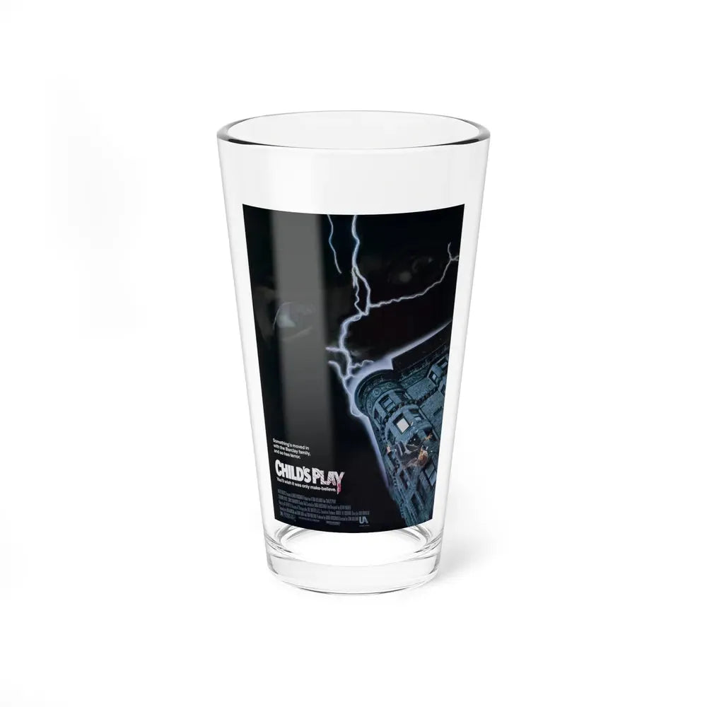 CHILD'S PLAY 1988 Movie Poster - Pint Glass 16oz 16oz - Go Mug Yourself