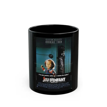CHILD'S PLAY (FOREIGN) 1988 Movie Poster - Black Coffee Mug - Go Mug Yourself
