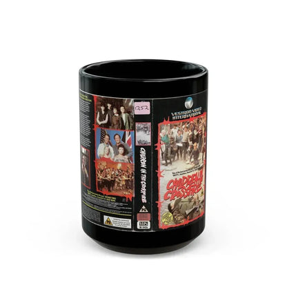 CHILDREN IN THE CROSSFIRE (VHS COVER) - Black Coffee Mug 15oz - Go Mug Yourself