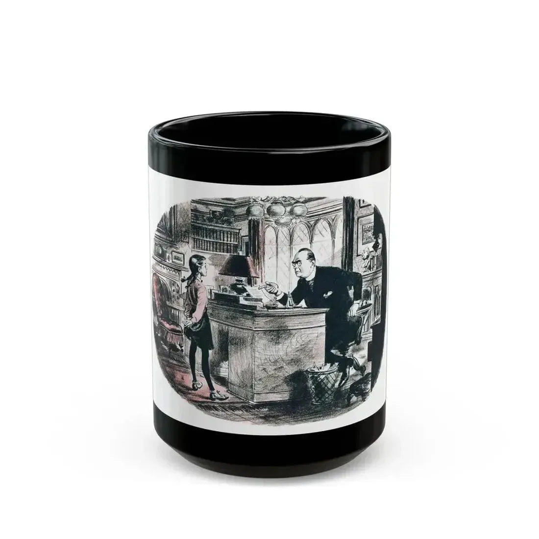 Children Of The Archbishop by Norman Collins, Woman magazine, 1951 (1) - Black Coffee Mug 15oz - Go Mug Yourself