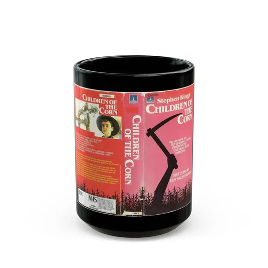 CHILDREN OF THE CORN (VHS COVER) - Black Coffee Mug 15oz - Go Mug Yourself