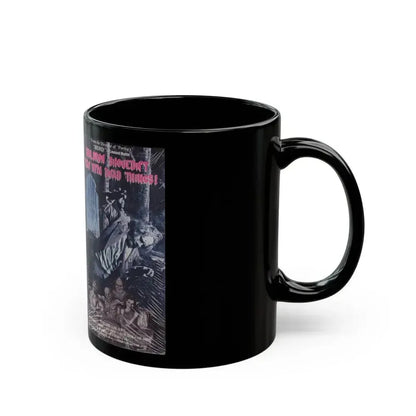 CHILDREN SHOULDNT PLAY WITH DEAD THINGS ZOMBIES (VHS COVER) - Black Coffee Mug - Go Mug Yourself