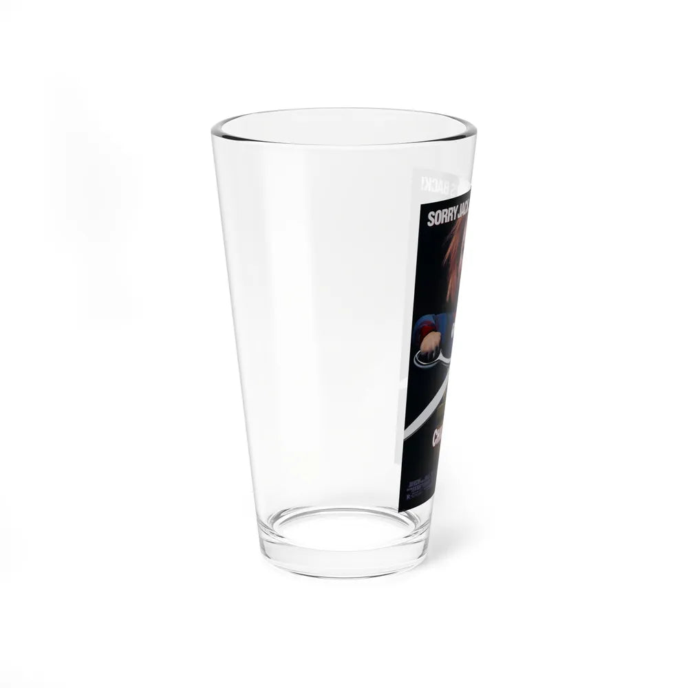 CHILD'S PLAY 2 1990 Movie Poster - Pint Glass 16oz-Go Mug Yourself