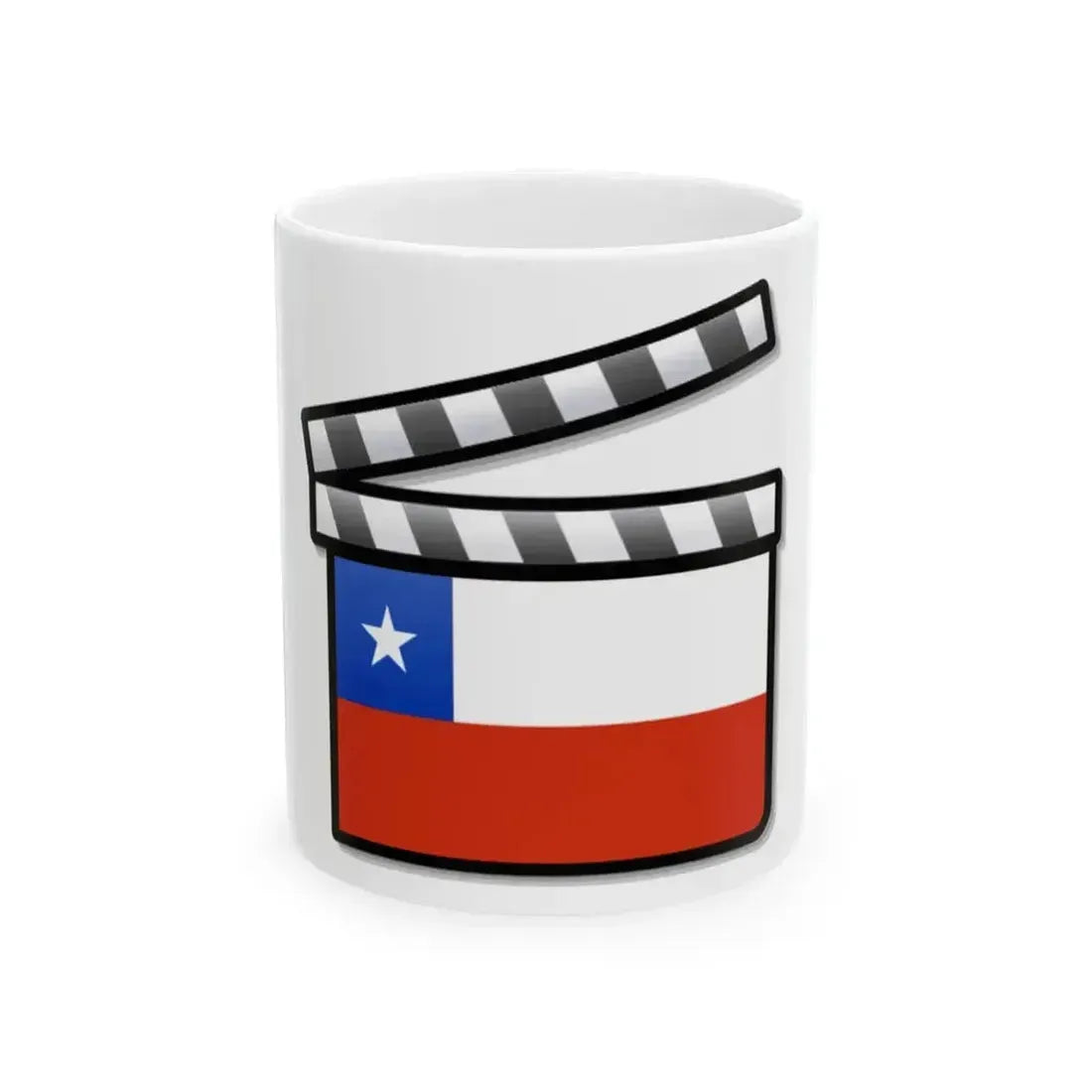 Chile film clapperboard (Chile) White Coffee Mug 11oz - Go Mug Yourself