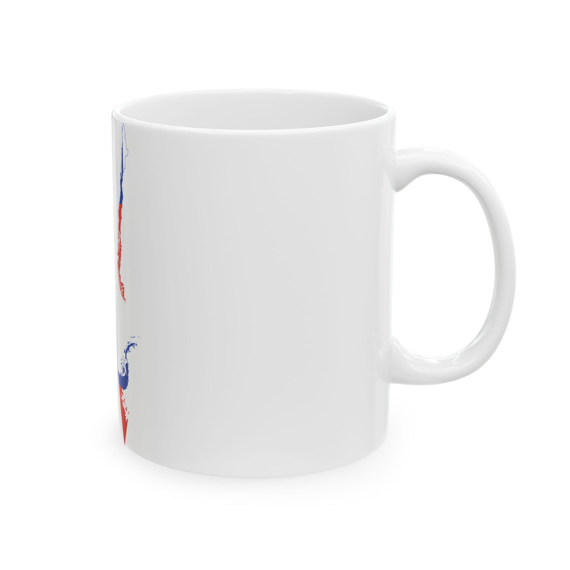 Chile flag map Claims to Antarctica included (Chile) White Coffee Mug-Go Mug Yourself