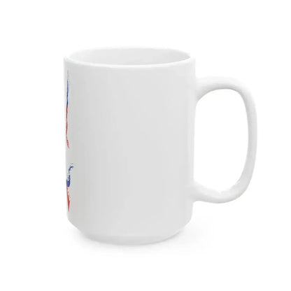 Chile flag map Claims to Antarctica included (Chile) White Coffee Mug - Go Mug Yourself