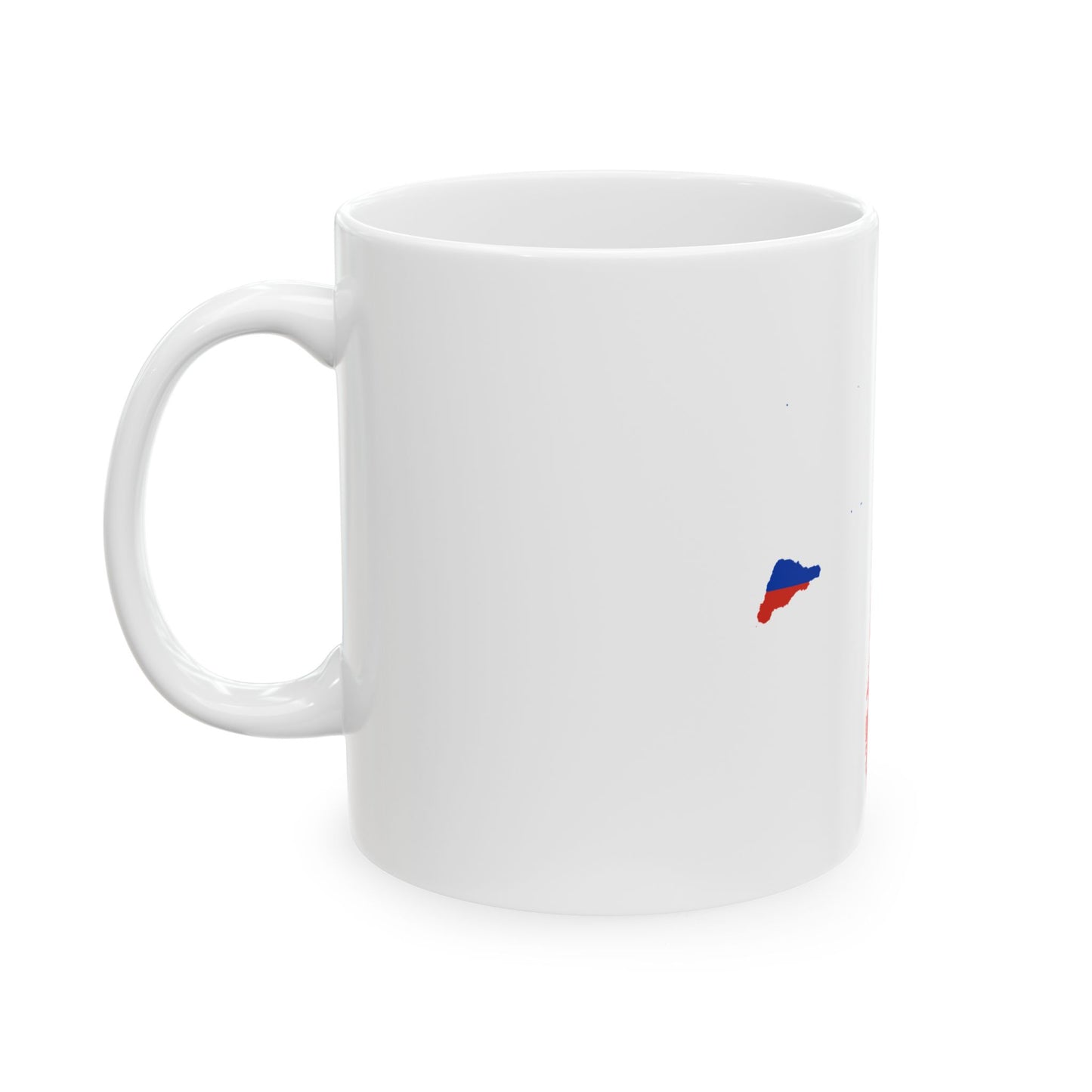 Chile Flag map with Islands and Antarctic territory (Chile) White Coffee Mug-Go Mug Yourself