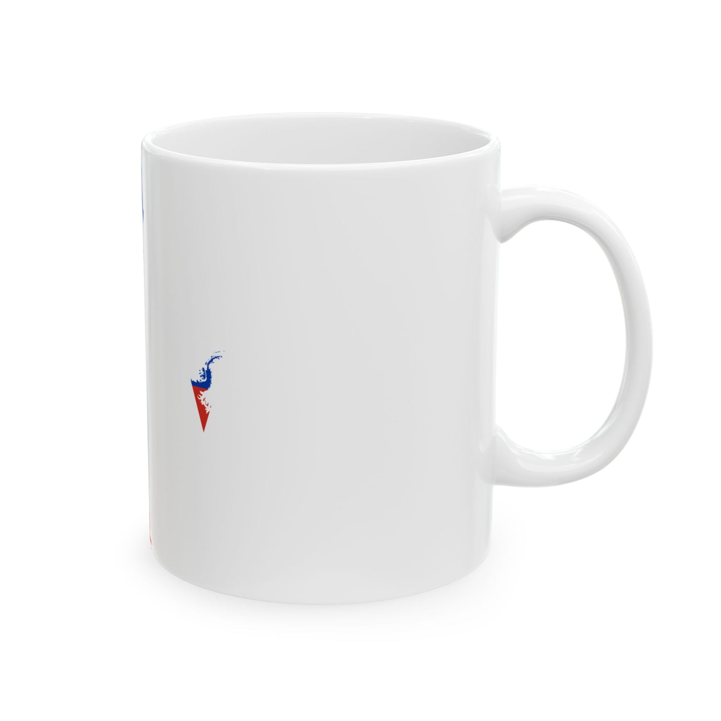 Chile Flag map with Islands and Antarctic territory (Chile) White Coffee Mug-Go Mug Yourself