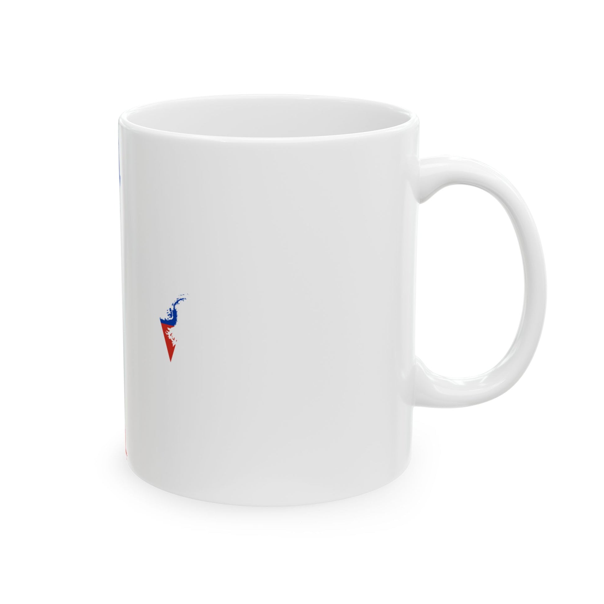 Chile Flag map with Islands and Antarctic territory (Chile) White Coffee Mug-Go Mug Yourself