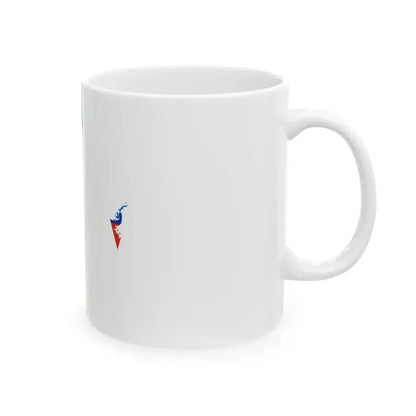 Chile Flag map with Islands and Antarctic territory (Chile) White Coffee Mug - Go Mug Yourself
