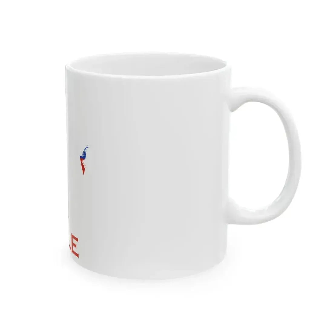 Chile Flag map with Islands Antarctic territory and name (Chile) White Coffee Mug - Go Mug Yourself