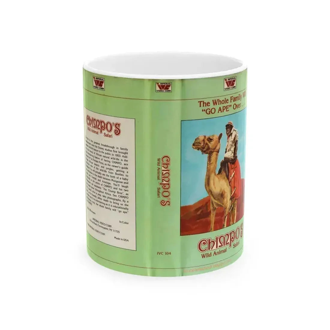 CHIMPOS (VHS COVER) - White Coffee Mug 11oz - Go Mug Yourself