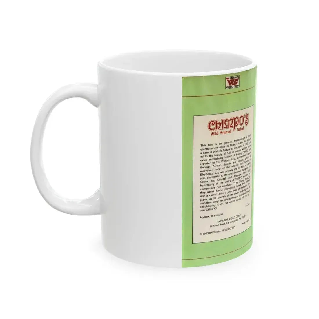 CHIMPOS (VHS COVER) - White Coffee Mug - Go Mug Yourself