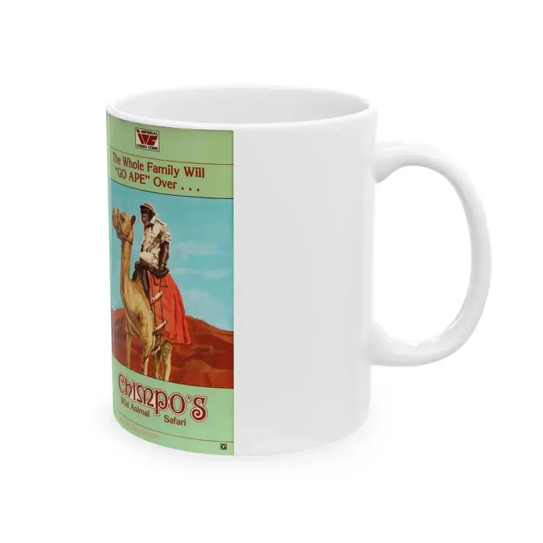 CHIMPOS (VHS COVER) - White Coffee Mug - Go Mug Yourself