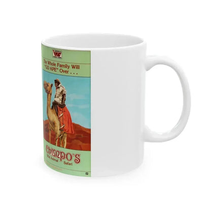 CHIMPOS (VHS COVER) - White Coffee Mug - Go Mug Yourself
