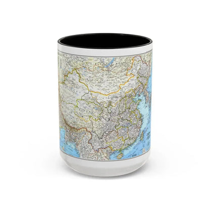 China 1 (1991) (Map) Accent Coffee Mug 15oz Black - Go Mug Yourself